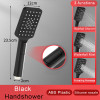 Black Golden Shower Head Rainfall Shower Faucet Head Large Flow Rainfall Showerhead ABS Handshower Faucet Accessory