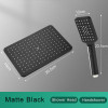 Black Golden Shower Head Rainfall Shower Faucet Head Large Flow Rainfall Showerhead ABS Handshower Faucet Accessory