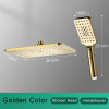 Black Golden Shower Head Rainfall Shower Faucet Head Large Flow Rainfall Showerhead ABS Handshower Faucet Accessory