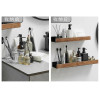 Wood Bathroom Shelving Wall Mounted Toilet Shampoo Shelf Aluminum Bathroom Storage Holder Shampoo Shower Storage Rack