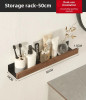 Wood Bathroom Shelving Wall Mounted Toilet Shampoo Shelf Aluminum Bathroom Storage Holder Shampoo Shower Storage Rack