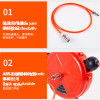 8mm Automatic Retractable Hose Reel Car Wash Garden Irrigation Water Tube Holder Wall Mount High Pressure Waterpipes Roller