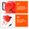 8mm Automatic Retractable Hose Reel Car Wash Garden Irrigation Water Tube Holder Wall Mount High Pressure Waterpipes Roller