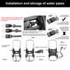 G1/2 Garden Water Hose Rack Gardening Waterpipe Cart Storage Car Washer Tool for 30m Hose