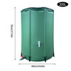 Rain Barrel collapsible Rainwater Harvest water tank garden strong PVC foldable Collection Tank Container with Runoff