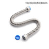 G1/2" Stainless Steel Corrugated Supply Hose Water Heater Connector Plumbing Pipe Hose Tube Thickened Extendable Hose Tube