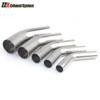 45° Stainless Steel Elbow Pipe 16-38mm Outer Diameter Welding Water Air Tube with Double Side Extended 50mm for Plumbing And Pne