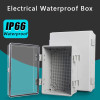 IP66 Electrical Plastic Enclosure ABS Power Junction Box Outdoor Waterproof Distribution Box for Electric Instrument Project