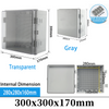 IP66 Electrical Plastic Enclosure ABS Power Junction Box Outdoor Waterproof Distribution Box for Electric Instrument Project