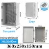IP66 Electrical Plastic Enclosure ABS Power Junction Box Outdoor Waterproof Distribution Box for Electric Instrument Project
