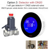 WIFI Tuya LPG Natural Gas Detector with Electric Solenoid Valve Automatic Smart Control Shut Off Methane CH4 Leak Alarm Sensor