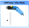 Air Cool Hot Knife Foam Cutter Tool Machine Slotting Groove Styrofoam Polystyrene Fabric Rope Cutter Electric Heating Hot Knife
