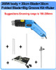 Air Cool Hot Knife Foam Cutter Tool Machine Slotting Groove Styrofoam Polystyrene Fabric Rope Cutter Electric Heating Hot Knife