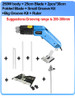 Air Cool Hot Knife Foam Cutter Tool Machine Slotting Groove Styrofoam Polystyrene Fabric Rope Cutter Electric Heating Hot Knife