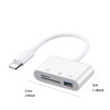 3-in-1 iPhone TypeC to SD & TF Card USB Camera AdapterFor iPhone iPad Card Reader USB Dongle for USB Flash Plug Play