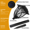 2pcs Led Solar Lawn Lights Outdoor Lamp Waterproof Warm Light Garden Courtyard For Walkway Path Villa Landscape Lights