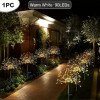 Outdoor Decorative 200LED Solar Fireworks Light Multicolor Starburst Lamps with 8 Lighting Modes,Waterproof for Garden Yard Path