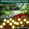 8pcs Outdoor Lights Solar Lawn Lamp Garden Lamp LED Wind-driven Firefly Ground Plug Lamp for Garden Lawn Landscape Holiday Light