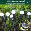 8pcs Outdoor Lights Solar Lawn Lamp Garden Lamp LED Wind-driven Firefly Ground Plug Lamp for Garden Lawn Landscape Holiday Light