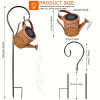 Metal Lantern Solar Watering Can Light - Outdoor Waterproof Shower Lights for Garden Decorations LED Fairy Art Decorative Lights
