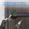 RYNX Tuya Smart Fingerprint Lock Financial level Electronic Indoor Lock Password/Key/Tuya APP/Bluetooth Unlock Bathroom Bedroom