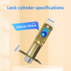 RYNX Tuya Smart Fingerprint Lock Financial level Electronic Indoor Lock Password/Key/Tuya APP/Bluetooth Unlock Bathroom Bedroom