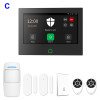 7 inch 4G & WiFi Home Alarm Host System Wireless GSM Big Screen Touch Panel Tuya Smart Security Protection Kit Remote Control