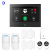 7 inch 4G & WiFi Home Alarm Host System Wireless GSM Big Screen Touch Panel Tuya Smart Security Protection Kit Remote Control