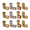 Car Washing Machine High Pressure Pipe Water Pipe Extended Brass Joints 1/2" Male/Female Thread Thickened Elbow Union Connectors