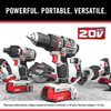 Porter Cable PCCK617L6 20V MAX 6 Tools Combo Kit Cordless Drill Set Impact Driver Circular Saw Reciprocating Saw Oscillating Tool Cutting Blade Flashlight and USB Charger