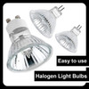 Halogen Spotlight Bulb 2pins Gu10 Mr16 Gu5.3 Dimmable Light Bulbs Warm White 2800k Ac220v Dc12v 30° Beam Angle 20w 35w 50w Glass