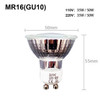 Halogen Spotlight Bulb 2pins Gu10 Mr16 Gu5.3 Dimmable Light Bulbs Warm White 2800k Ac220v Dc12v 30° Beam Angle 20w 35w 50w Glass