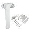 1Set Durable Metal Doors Lock Handle Sliding Window Handles Security Hasp for Home Hardware Left/Right Adjustable|Window Handles