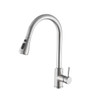 Kitchen Faucet Pull Down Single Handle Spring Kitchen Mixer Sink Faucet Nickel Brushed Stainless Steel Hot & Cold Water Taps|Kitchen Faucets
