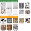 Kaguyahime 3D Self Adhesive Wallpaper Mosaic Tiles Wall Stickers Waterproof Stickers Decoration Wall Panel Kitchen Home Decor|Wall Stickers