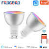 FROGBRO 5W Smart LED Light Bulbs Lamp MR16 GU10 GU5.3 Bi pin RGBCW Dimmable Color Changing Sync with Music Work with Alexa Tuya|LED Bulbs & Tubes|