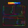 XGZ Anime Zero Two RGB Kawaii Mouse Pad Luminous LED Laptop Mini Game Accessories Gamer Keyboard Carpet Pad mousepad Gaming Desk|Mouse Pads|