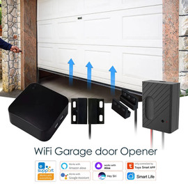 Tuya Smart life Garage Door Opener Wifi Switch ewelink APP Control Audio Password Control Real Time Monitor Work With Alexa Siri