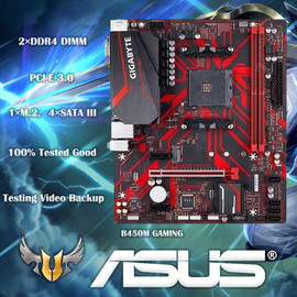 Gigabyte GA B450M GAMING B450 /2-DDR4 DIMM /M.2 /USB3.1 /Micro-ATX /New / Max-32G Double Channel AM4 Motherboard