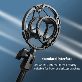 Universal Professional Condenser Microphone Shock Mount Holder Studio Recording Bracket For Large Diaphram Mic Clip