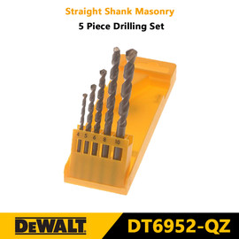 DEWALT DT6952 5pcs Multifunctional Drill Bit Set Straight Shank Masonry Drilling Set Power Tool Drill Tool Accessories DT6952-QZ