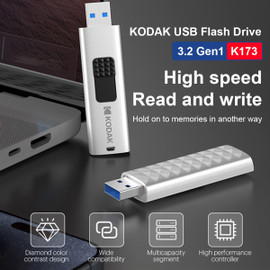 KODAK K173 high-speed USB flash drive, Type-c+USB 3.2 high-speed U disk, flash drive, OTG stick, push-pull design, 100% original