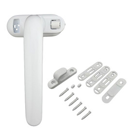 1Set Durable Metal Doors Lock Handle Sliding Window Handles Security Hasp for Home Hardware Left/Right Adjustable|Window Handles