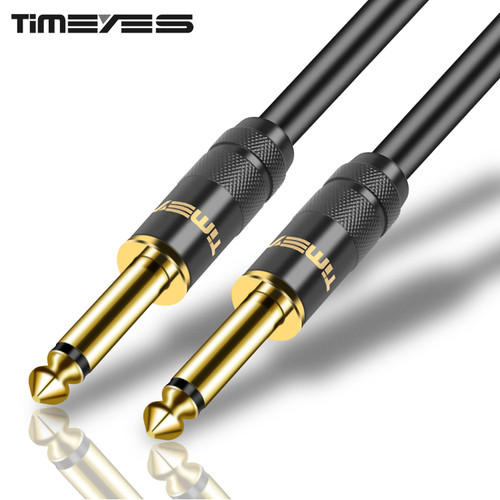 1/4 Inch Straight Instrument Cable 6.35mm To 6.35mm Mono Audio Professional Guitar Cable for Guitar Bass Amplifier Keyboard