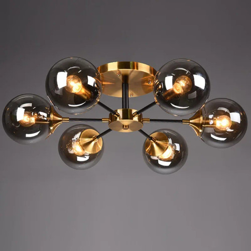 Modern Glass Ball LED G45 Pendant Lights Retro Ceiling Chandelier Dining Bedroom Gold Home Decor Hanging Lamp Fixtures