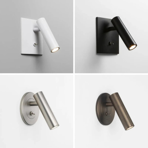 Embedded LED Reading Wall Lamp with Switch Adjustable Hotel Bedroom Bedside Headboard Sconce Spot Led Light Fixture AC110-220V