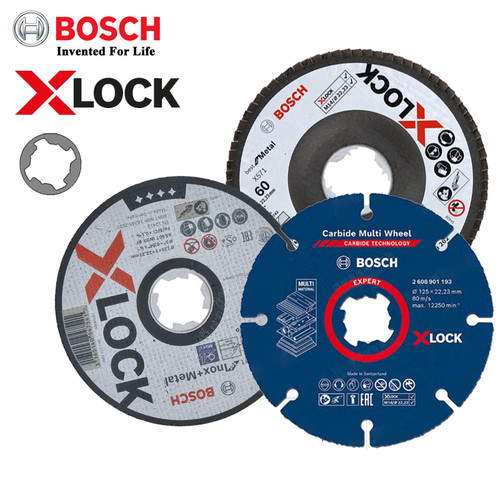 Bosch X-Lock Metal Stainless Steel Grinding Cutting Disc 125mm Angle Grinder Quick Change System Chiba Wheel Disc For GWX Series
