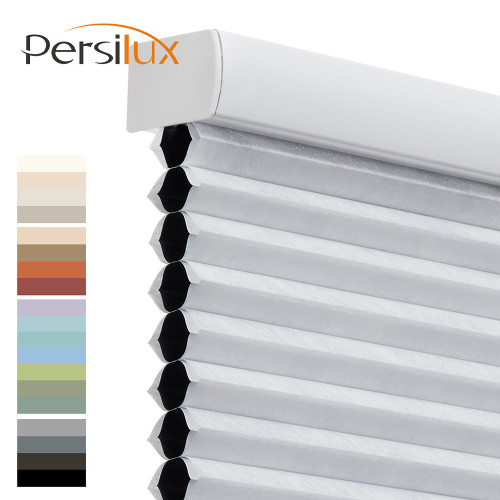 Persilux Blackout Cellular Blinds Honeycomb Shades Double Cells Cordless Windows Shades Saving Energy Thermal Insulation Custom