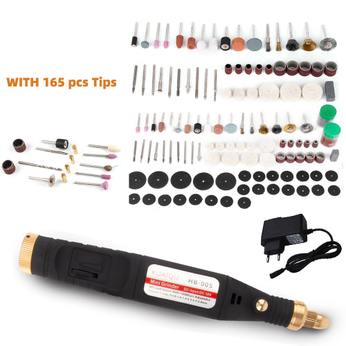 5000-18000 RPM Adjustable 5 Speed Electric Drill Dremel Grinder Engraver Pen Mini Drill Rotary Tool Grinding Machine 165Pcs Tip
