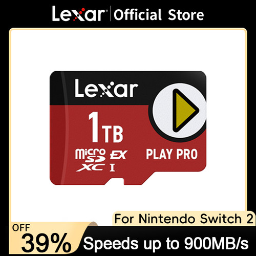 Lexar Play PRO MicroSD Express Card 1TB/512GB/256GB,4K Video,Memory Cards for Game Consoles Up To 900MB/s for Nintendo Switch 2